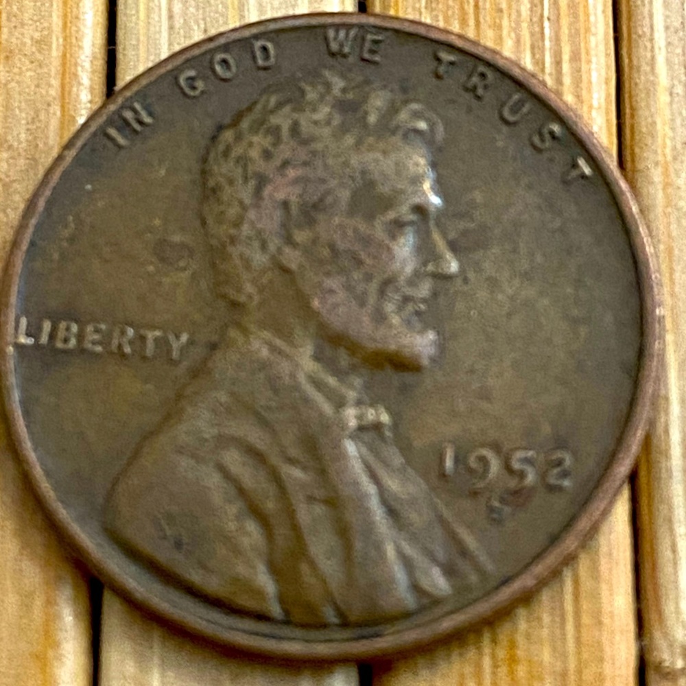 Vintage 1952 S Lincoln Wheat Penny USA